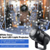 55f63a49ca00a3cd LED USB Snowflake Projector Holiday Lights Christmas Projection Outdoor Lamp Snow Spotlight for New Year Party