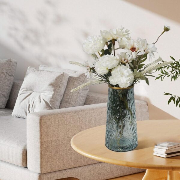 Faux Flowers in Vase,Artificial Flowers in Vase,Table Centerpieces for Dining Room,Flower Centerpieces for Tables,Fake Flowers with Vase,Kitchen Table Decor,Coffee Table Decor