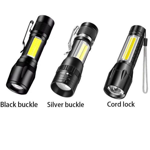 561cbe7a1f8e14b1 Mini Torch LED Rechargeable Portable USB Charging Flashlight High Power Bank Camping Waterproof Long Range Lantern