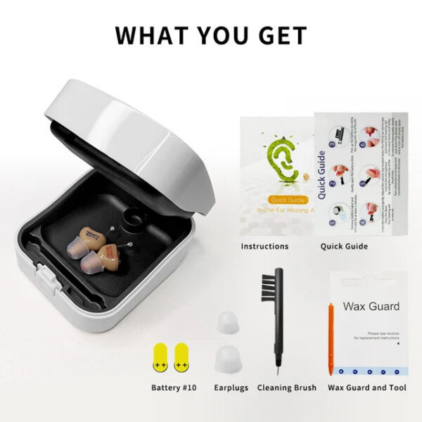 Digital Hearing Aids Invisible For Elder Seniors With A10 Battery In The Ear Sound Amplifier Audífonos First Aid