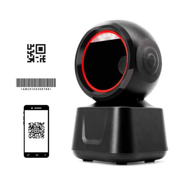 56298a889772e3ed 1D 2D QR Wired Barcode Scanner High-speed Platform Hands-Free Automatic Sense Reader USB Port Plug&Play for Window Android