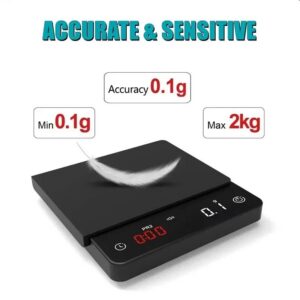Personal Electronic For Household Italian Coffee Gram Weight Chronograph Kitchen Scale Waterproof Mini