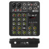 V4 Interface with Bluetooth USB Recording Computer 48V Phantom Power Delay Replay Effects, 4-Channel Audio Mixer