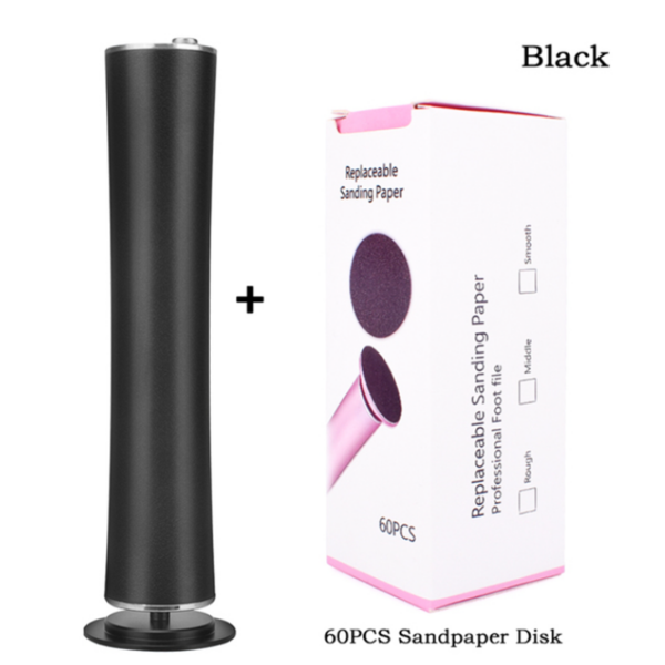 5648a8e7d6ec45d7 USB Rechargeable Wireless Electric File Cuticle Callus Dead Skin Remover hine Pedicure Tools Foot Heel Care Sandpaper