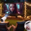 565a13ef7c3550ac Mini with Android 11, Portable 4K 1080P Full HD Support, Smart 5G WiFi6 BT5.0 Auto Horizontal Correction, 180°Rotatable Outdoor Projector for Phone/TV Stick/Laptop