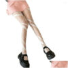565d0b8e80f429c5 Socks Hosiery Women Thin Summer Jk Cross Y2K Spring For Girls Japanese Style Mesh Tights Irregar Line Pantyhose Stockings Female Drop Otkit