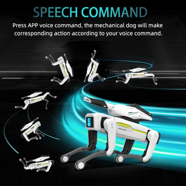 5687c850a327b5e3 Teeggi Electric RC Intelligent Robot Dog Multifunction RC Mechanical Dog with turret Educational Toy Bionic Smart Robot Toy Gift