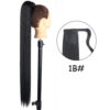 56a0700da6caf6eb 34inches Synthetic Ponytail Hair Extension Clip in Fake Wig Hairpiece Blonde Wrap Around Pigtail Long Smooth Overhead Pony Tail