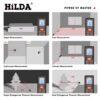 56a0dbbcac8fa0d1 HILDA Distance Meter 40M 60M 80M 100M Rangefinder Laser Tape Range Finder Building лазерный дальномер