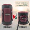 GoldCamp Outdoor Storage Stuff Sacks, Camping Gear Organizer (Red, XXXL)