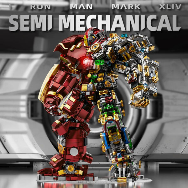 56a419827487acff 2700+pcs Iron Heroes Blocks Action Figures Mark Building Sets Buster Mech DIY Brick Collectible Toys for Boys Adult Kids Gifts