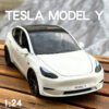 56a9c25d09840a5a 1:24 Tesla Y 3 S Metal Alloy Diecast Model Sound And Light Children's Toy Collectibles Birthday Gifts
