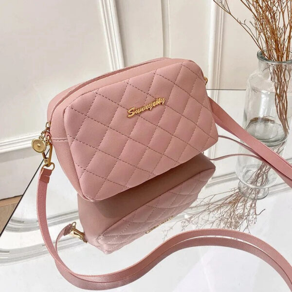 Simple Style Small Shoulder Bags For Women Solid Color Pu Leather Wide Strap Crossbody Bag Female Phone Purse Messenger Handbag