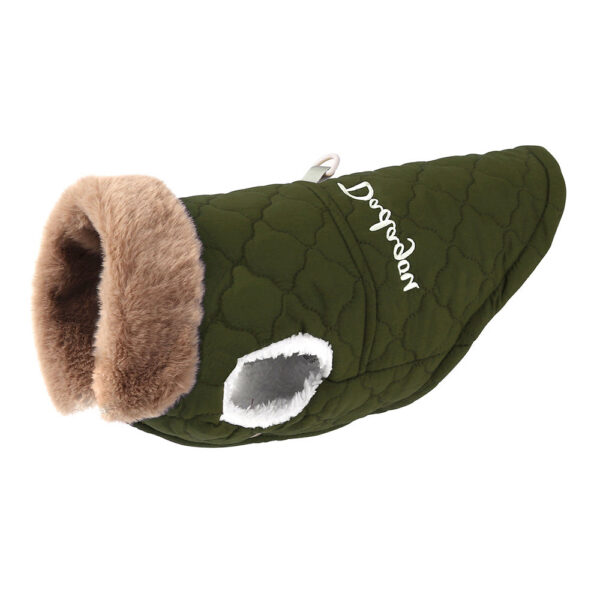 56bb9a0d66f4ef70 Waterproof Winter Jacket Clothes Super Warm Small Dogs Clothing With Fur Collar Cotton Pet Outfits French Bulldog Coat Vest