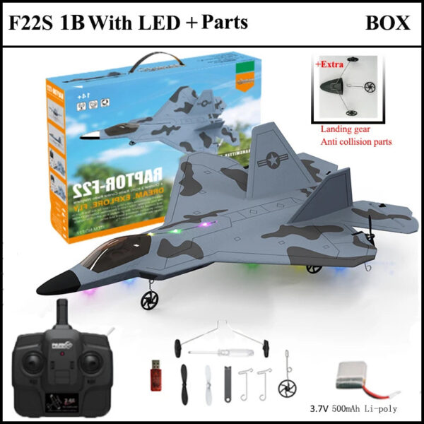 56d9e9a2483a8dd0 2024 New F22S 2.4G 4CH 3D6G RC Airplane Raptor F22 Warplane WLtoys A180 Upgrade Version LED Light With Gyroscope Out Door Toys