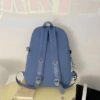 56e0c931ee164844 Popular Pink Purple Color Girls High School Student Backpack Bags