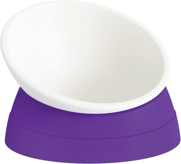 57041ad966a6131d 2Pcs Cat Bowls Elevated Cat Food Bowl Adjustable Cat Dish Anti-Slip and Anti-Noise Raised Cat Bowl Protecting Pet’s Spine Thickened Plastic Bowl Suitable for Indoor Cats, 17 Oz