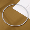 570753bd62470577 Trendy 4mm Lab Zircon Necklace White Gold Filled Party Wedding Necklaces For Women Bridal Tennis Chocker Jewelry Gift