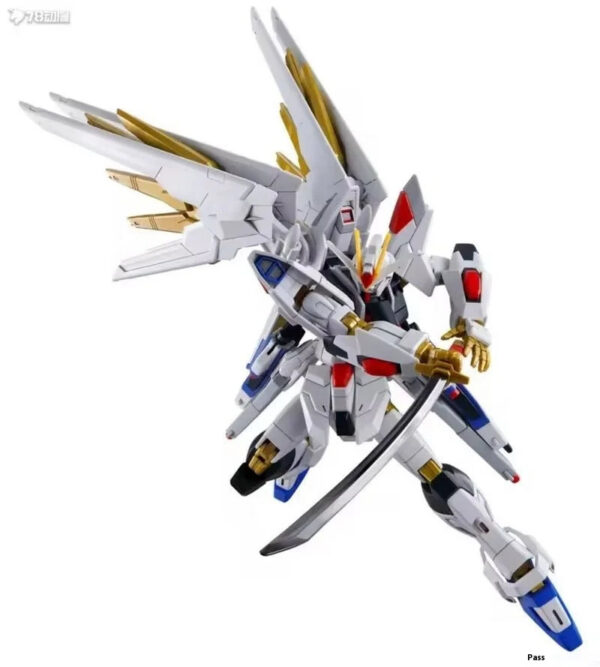 57121f9040a43fb0 Bandai Original MODEL KIT GUNDAM HG MIGHTY STRIKE FREEDOM GUNDAM 1/144 Anime Action Figure Assembly Toys Model Gifts for Boys