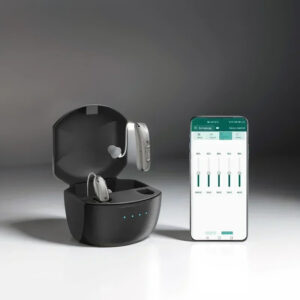 57156e50e315d780 Self-Fitting OTC Aids, Mild to Moderate Loss,Bluetooth Hearing Aid with Invisible Fit Noise Support