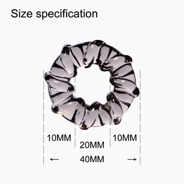 573522de3b3c2d0d Crystal Silicone Penis Ring Semen Lock Ring Sex Toys for Adults Men Long Delay Ejaculation Penis Cock Ring Sexes Accessoires
