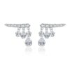 573e09cfb277ef99 MODIAN 925 Sterling Silver Sparkling Geometric Water Drop CZ Stud Earrings For Women Wedding Engagement Fine Jewelry Gifts