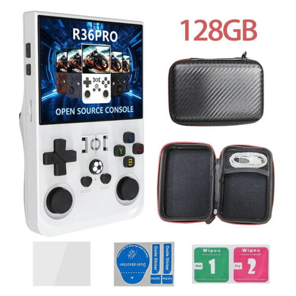 5763244fbbe85692 R36PRO Handheld Console ux System 3.5inch HD Screen 128GB Portable Video Game Player for Kids and Adult