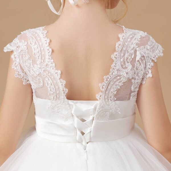 Kids' Princess Flower Girl Dress Wedding Ceremony First Communion Banquet Prom Night Celebration Event Ball Evening-Gown Party