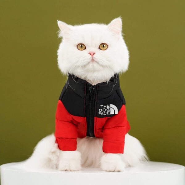 576c46fbe327d912 Pet dogs, cats, clothing for autumn winter warmth, cotton down jackets, teddy large, medium, and small dogs