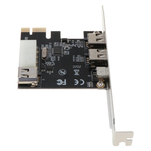 576effb96ae4868f PCIe 3 Ports 1394A Firewire Expansion Card, PCI for Express (1X) to External IEEE 1394 Adapter Controller (2 6 P + 1