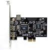 PCIe x1 DV Camera Audio HD Video Capture IEEE Firewire 1394 3x 6Pin+1x Adapter Card with 6Pin to 4Pin Cable 800Mbps