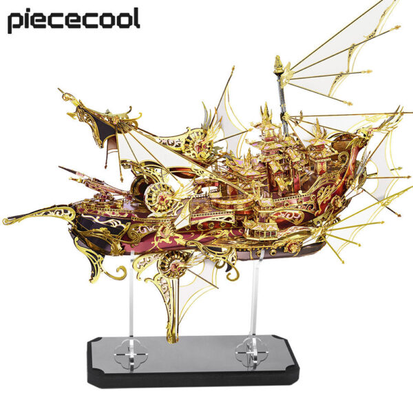 5786d107a87b6d0f Piececool 3d Metal Puzzles Nine Heavens Boat Ship Model Building Kit DIY Toy Jigsaw for Adult Brain Teaser Creative Gifts 701pcs