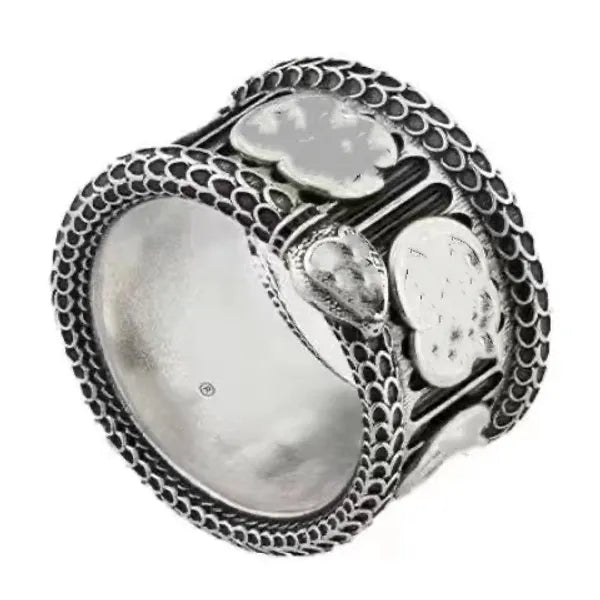 57872a5cc2e717f5 Titanium steel sier love designer jewelry for men and women spirit heart rings party engagement confession wedding Ring with green box Size 5-11