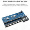 57975b245cc59b65 3pcs Gigabit placa metro Switch fibra 10/100/1000M 8 RJ45 UTP 2 SC Fiber Port Fast Ethernet PCBA Fiber Optical Media Converter