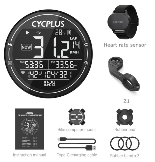 579efc6132fecd8d CYCPLUS M2 Cycling Bike Accessories GPS Bicycle Computer Wireless ANT+ BLE 5.0 Waterproof Speedometer Bikes Cyclocomputer