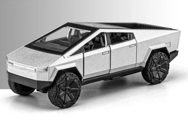 57b05b12e1f052b6 1:36 Tesla Cybertruck Alloy Car Model Diecasts Vehicles s Sound Light Pickup Truck Kid Children Christmas Gift Boy Toy