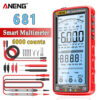 57b388b3d47edbd9 ANENG 681 Rechargable Digital Professional Multimeter Non-contact AC/DC Voltage Meter LCD Screen Current Tester