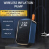 LEIBOO Wireless Car Compressor Air Electric Tire Iator Pump for Motorcycle Bicycle AUTO Tyre with Digital Display