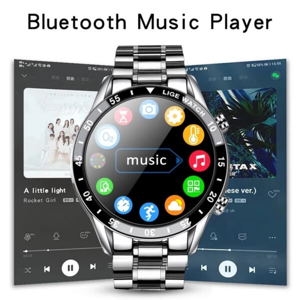 57c1001ed4352af9 LIGE 2024 Smart Watch Full Circle Touch Screen Bluetooth Call Men Smartwatch Waterproof Sport Activity Fiess Watch+Box