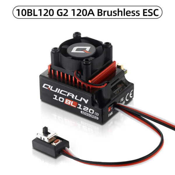 57c942615e06a330 Hobbywing QUICRUN Sensored 10BL120 120A /10BL60 60A 2-3S Lipo Brushless ESC for 1/10 Car
