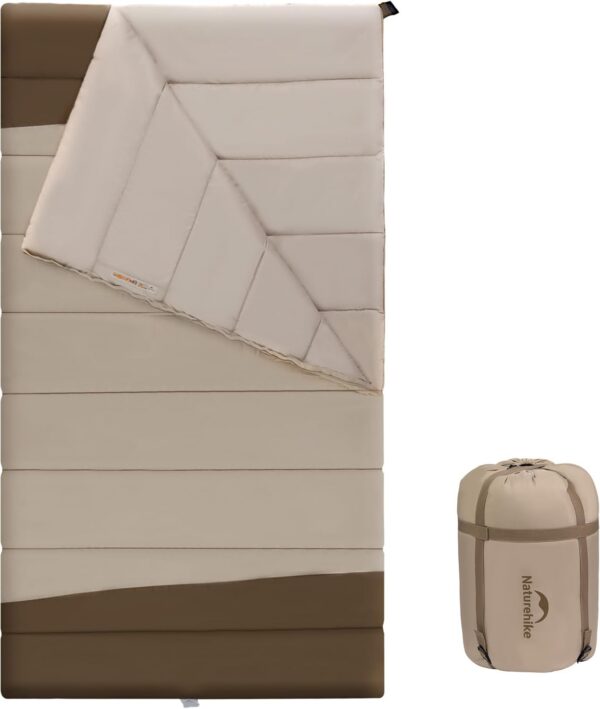 57d349fef142dc17 Naturehike Schlafsack aus Baumwolle 3-4 Jahreszeiten Wasserdichter Leichter Deckenschlafsack für Camping, Reisen und Outdoor-Aktivitäten -Ideal für Erwachsene und Kinder - 200 x 115 cm