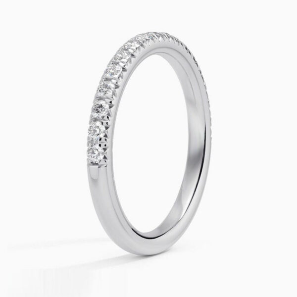 57e1c38d105f7dd8 Test Passed Moissanite Matching Wedding Diamond Band for Women Sterling Sier Female Crown Single Tail Ring