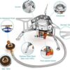 Awroutdoor 3500W Portable Windproof Camping Gas Stove with Adapter Convertor for Traveling Trekking