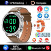 580cb380992389d0 New GPS Track Smart Watch Men AMOLED HD Screen Outdoor Sports Fitness Heart Rate NFC IP68 Waterproof Bluetooth Call Smart Watch