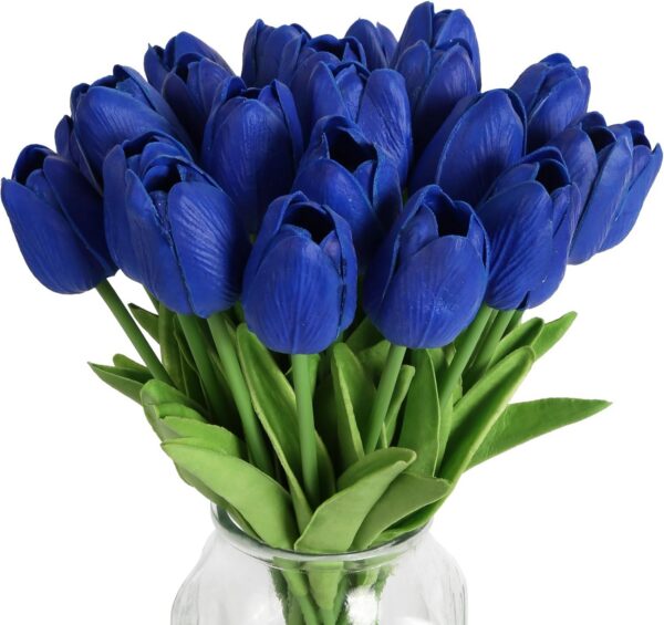5811635e7954d8d4 IPOPU Real Touch Purple Tulips 24PCS Artificial Flowers for Decoraion Fake Tulips Light Purple Flowers Floral Arrangements Artificial Faux Tulips Decor for Table Home Kitchen Decor (Light Purple)