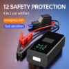 4 in1 Car Jump Emergency Wireless Pump Portable Air Compressor Multi-function Tire Iator Auto Battery Starter