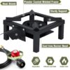 5825a295d0c3d5d7 Propane Burner,100,000 BTUs High Pressure Single Propane Stove with 4.1ft 0-20Psi Adjustable Hose with Regulator,Gas Stove for Outdoor Cooking, Turkey Fry, Seafood Boil
