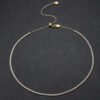 5829887b25ad8436 2mm Moissanite Diamond Tennis for Women Sterling Sier Plated Gold Choker Necklace Collar Chain Adjustable