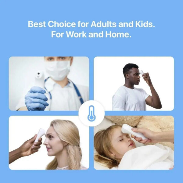iHealth Digital Thermometer for Adults and Children Infrared Forehead Thermometer Fever Indicator Non-Contact Fast and Accurate