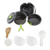 5849cdb68e7647fd Camping Set Backpacker's Cooking Set: Portable, Durable Outdoor Cookware with Tableware and Handy Storage Bag